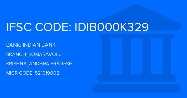 Indian Bank Komaravolu Branch IFSC Code