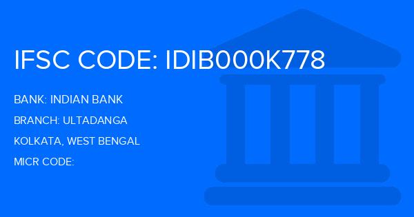 Indian Bank Ultadanga Branch IFSC Code