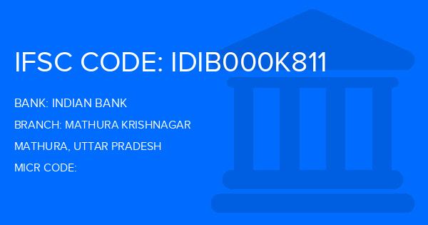 Indian Bank Mathura Krishnagar Branch IFSC Code