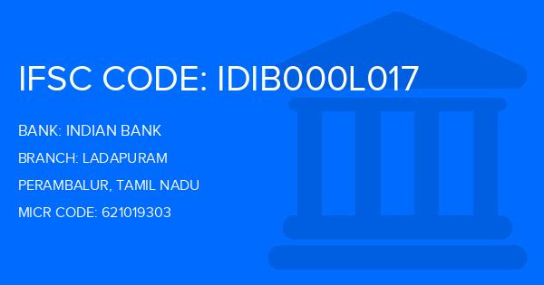 Indian Bank Ladapuram Branch IFSC Code