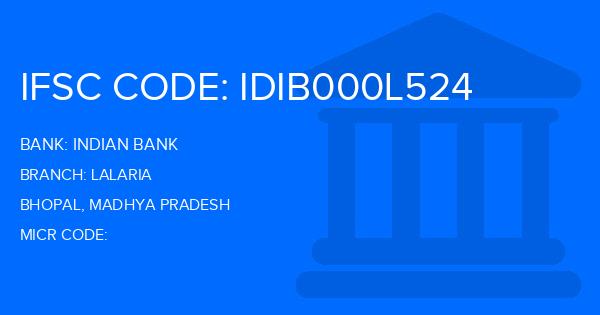 Indian Bank Lalaria Branch IFSC Code
