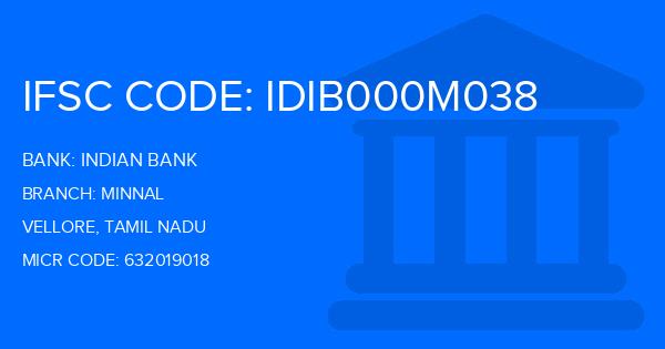Indian Bank Minnal Branch IFSC Code