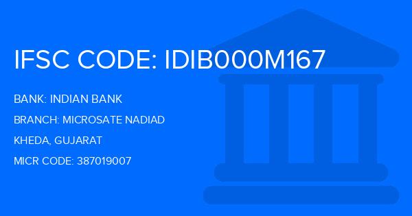 Indian Bank Microsate Nadiad Branch IFSC Code
