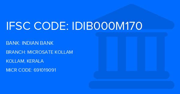 Indian Bank Microsate Kollam Branch IFSC Code