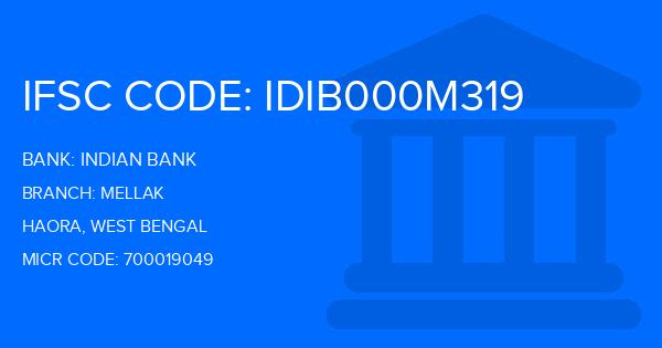 Indian Bank Mellak Branch IFSC Code