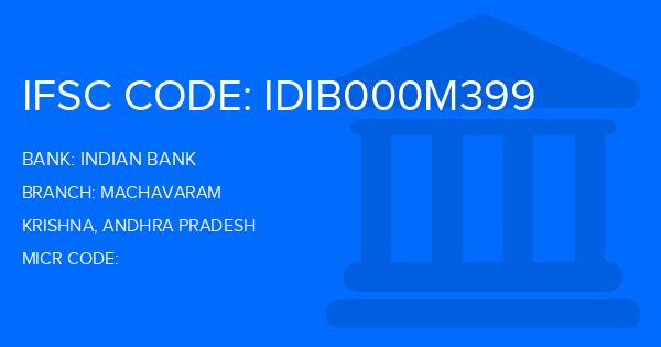 Indian Bank Machavaram Branch IFSC Code