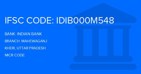 Indian Bank Mahewaganj Branch IFSC Code