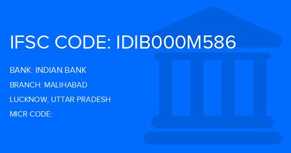 Indian Bank Malihabad Branch IFSC Code