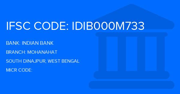 Indian Bank Mohanahat Branch IFSC Code
