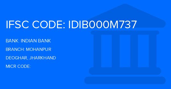 Indian Bank Mohanpur Branch IFSC Code