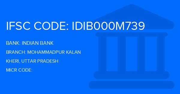 Indian Bank Mohammadpur Kalan Branch IFSC Code