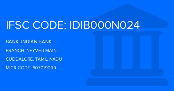 Indian Bank Neyveli Main Branch IFSC Code