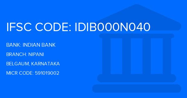 Indian Bank Nipani Branch IFSC Code