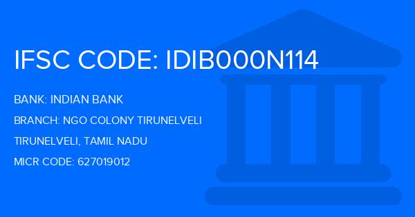 Indian Bank Ngo Colony Tirunelveli Branch IFSC Code