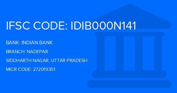 Indian Bank Nadepar Branch IFSC Code