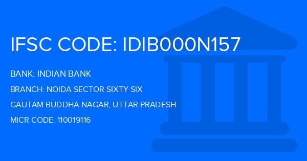 Indian Bank Noida Sector Sixty Six Branch IFSC Code