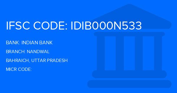 Indian Bank Nandwal Branch IFSC Code