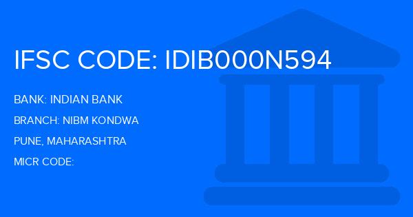 Indian Bank Nibm Kondwa Branch IFSC Code