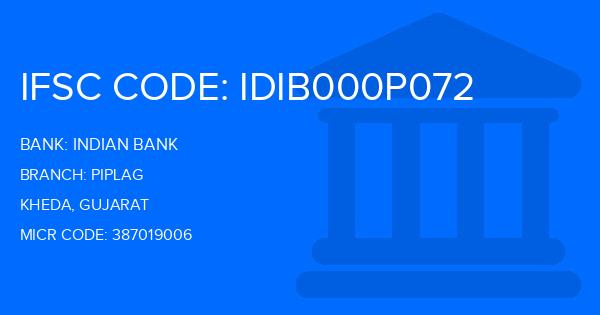 Indian Bank Piplag Branch IFSC Code
