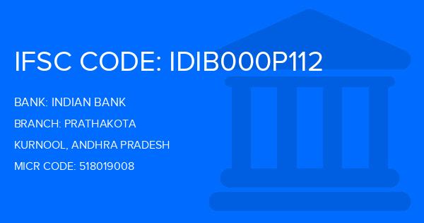 Indian Bank Prathakota Branch IFSC Code