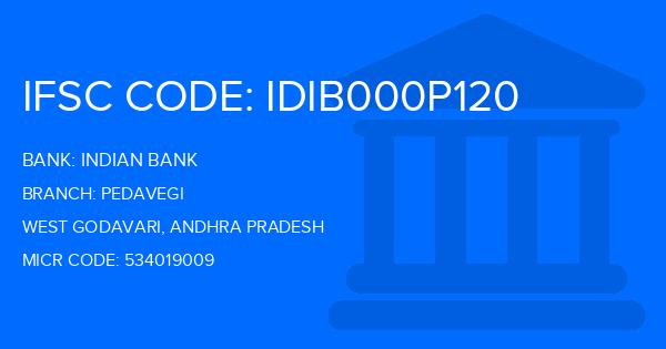 Indian Bank Pedavegi Branch IFSC Code