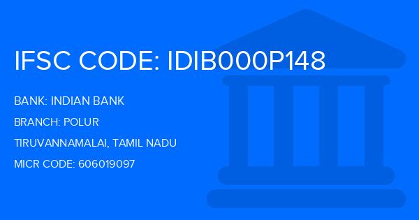 Indian Bank Polur Branch IFSC Code