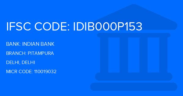 Indian Bank Pitampura Branch IFSC Code