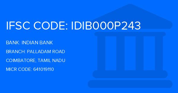 Indian Bank Palladam Road Branch IFSC Code