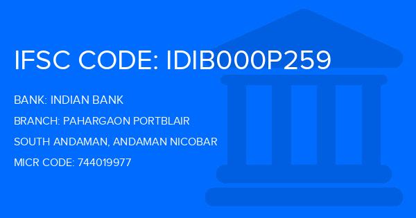 Indian Bank Pahargaon Portblair Branch IFSC Code