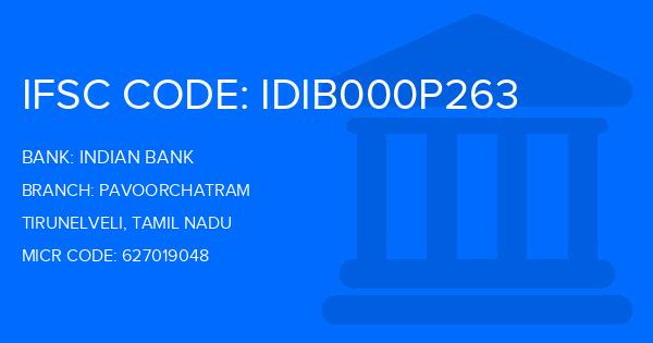 Indian Bank Pavoorchatram Branch IFSC Code