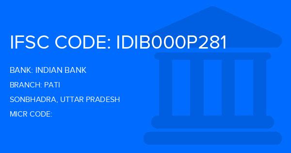 Indian Bank Pati Branch IFSC Code