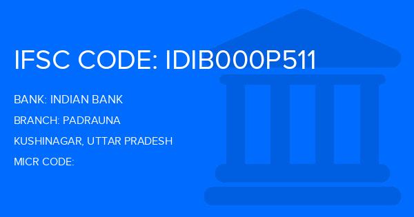 Indian Bank Padrauna Branch IFSC Code