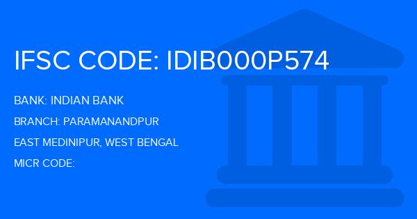 Indian Bank Paramanandpur Branch IFSC Code