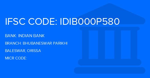 Indian Bank Bhubaneswar Parikhi Branch IFSC Code