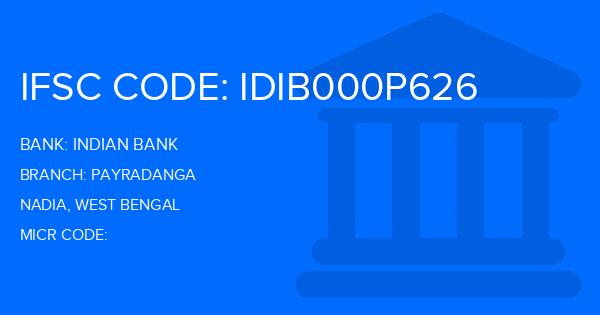 Indian Bank Payradanga Branch IFSC Code