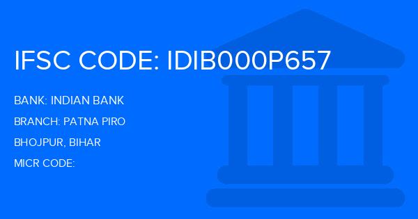 Indian Bank Patna Piro Branch IFSC Code
