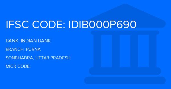 Indian Bank Purna Branch IFSC Code