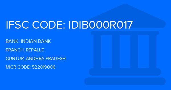 Indian Bank Repalle Branch IFSC Code