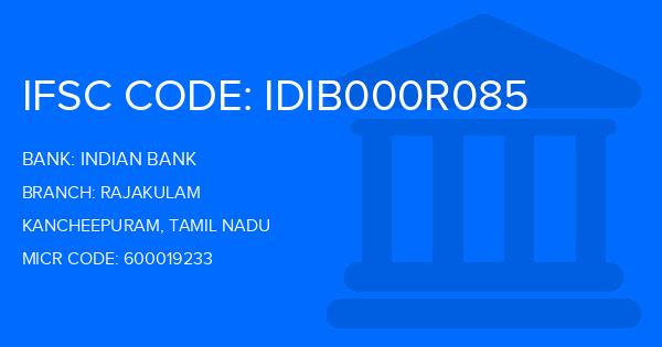 Indian Bank Rajakulam Branch IFSC Code