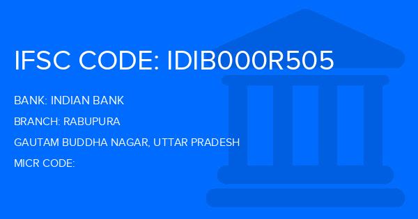 Indian Bank Rabupura Branch IFSC Code