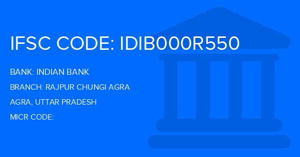 Indian Bank Rajpur Chungi Agra Branch IFSC Code