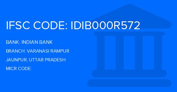 Indian Bank Varanasi Rampur Branch IFSC Code