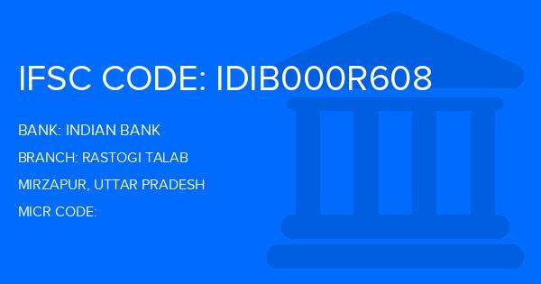 Indian Bank Rastogi Talab Branch IFSC Code