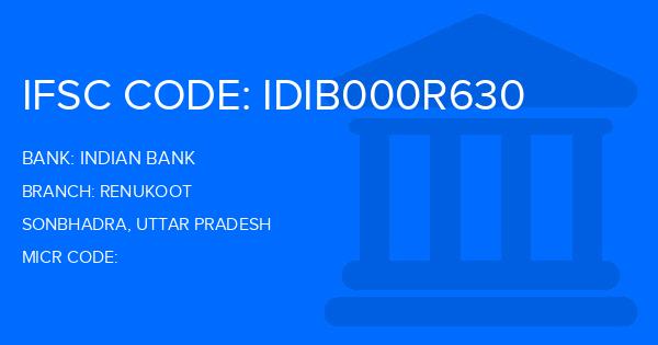 Indian Bank Renukoot Branch IFSC Code