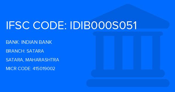 Indian Bank Satara Branch IFSC Code