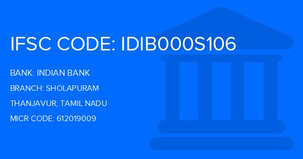 Indian Bank Sholapuram Branch IFSC Code