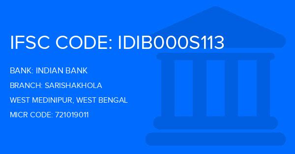 Indian Bank Sarishakhola Branch IFSC Code