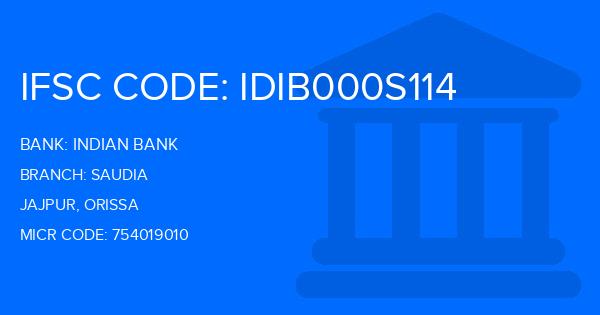 Indian Bank Saudia Branch IFSC Code
