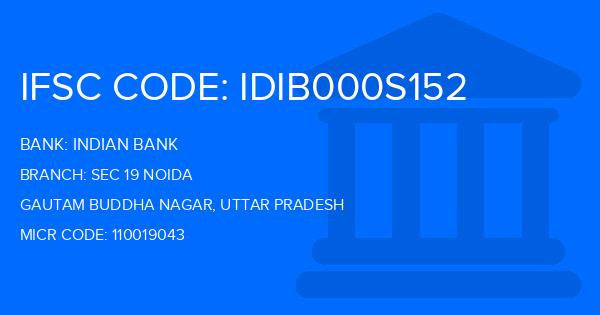 Indian Bank Sec 19 Noida Branch IFSC Code