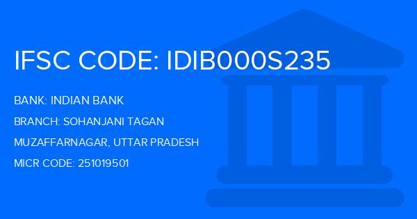 Indian Bank Sohanjani Tagan Branch IFSC Code